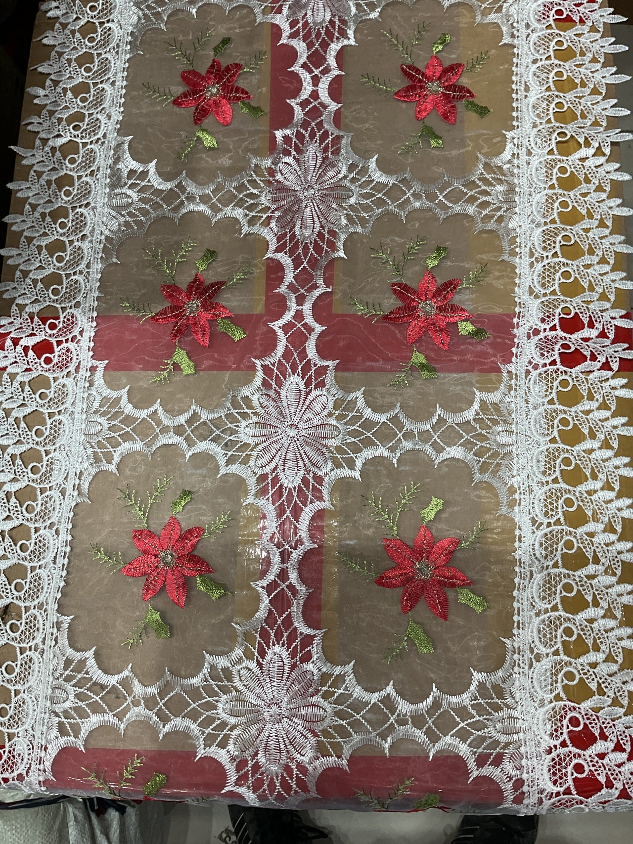 Guía de mesa traslúcida