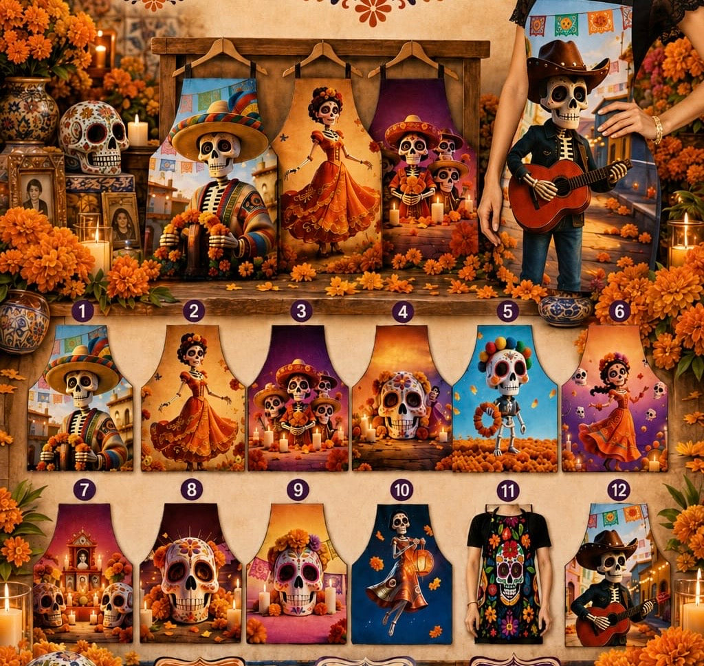 Mandil Día De Muertos.
