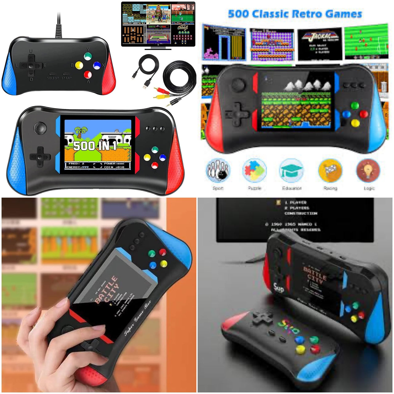VIDEO JUEGO 500 EN 1 CONTROL ADICIONAL