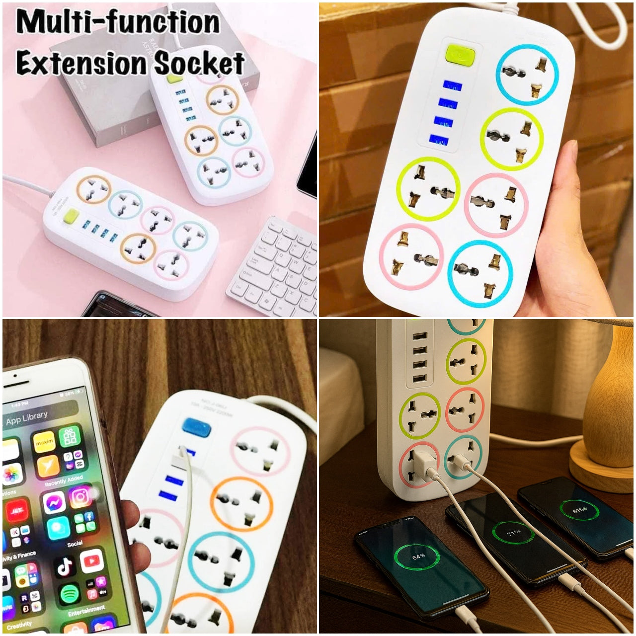 MULTI CONTACTO ENCHUFE USB