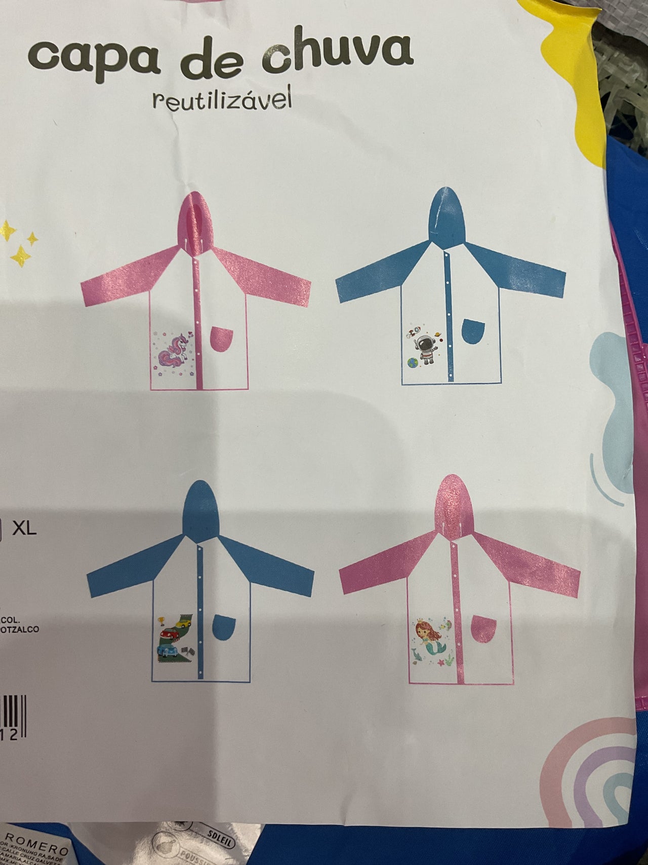 Impermeable niño reforzado
