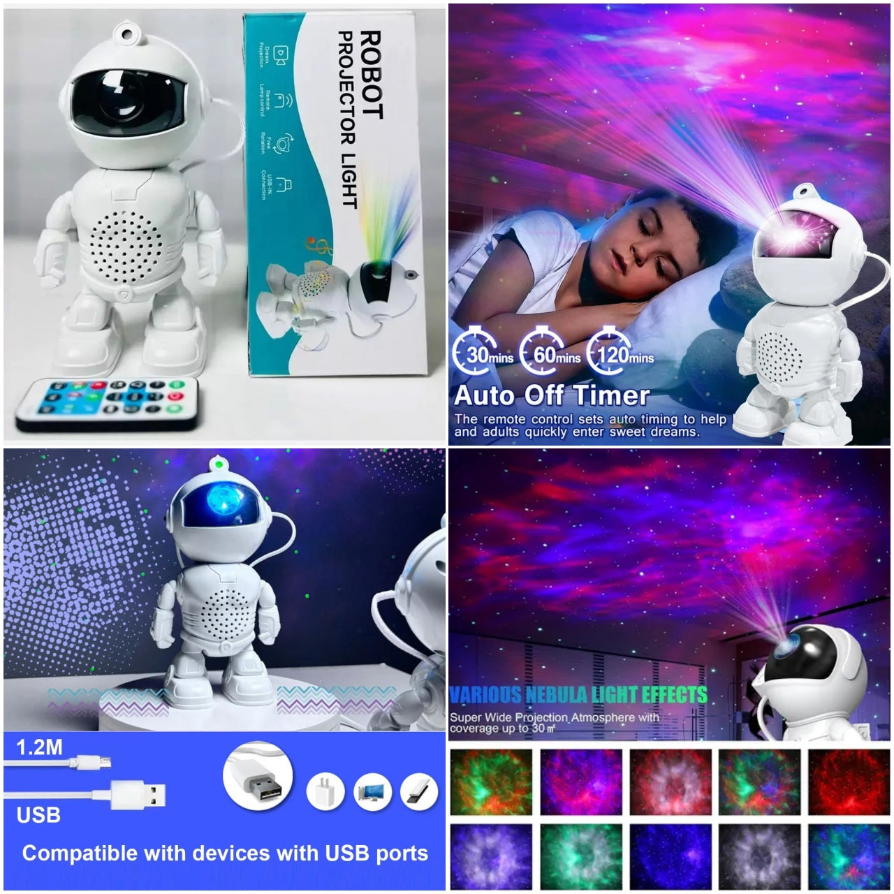 BOCINA PROYECTOR ASTRONAUTA