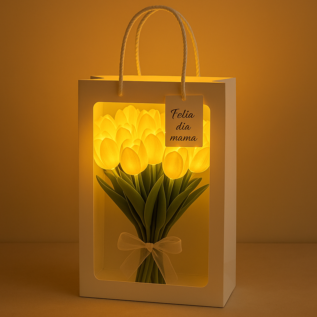 Tulipán con luz