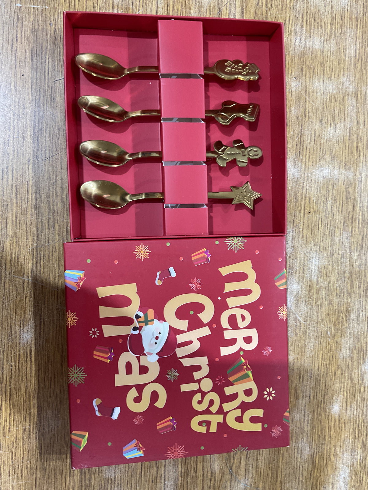 Set de cucharas navideñas
