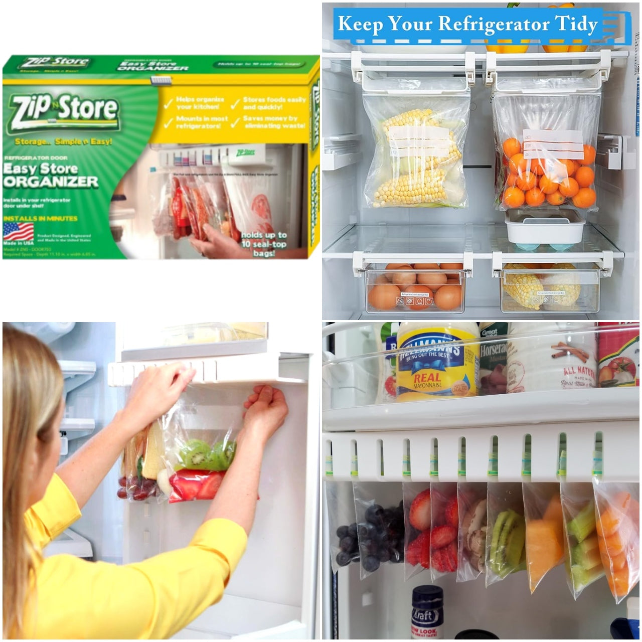 ORGANIZADOR REFRIGERADOR BOLSAS HERMETICAS