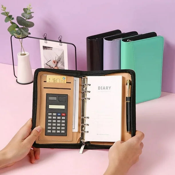 Libreta con calculadora
