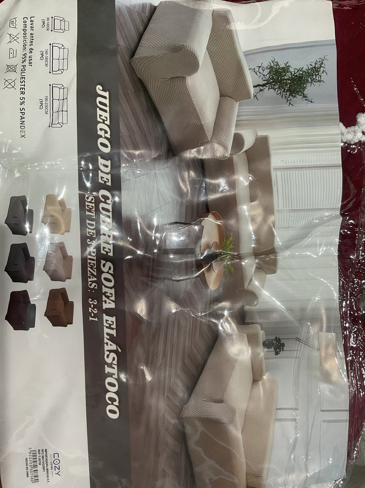 juego de cubre sillón 3 pz