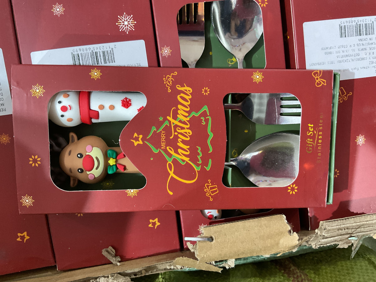 Cubiertos Navidad.