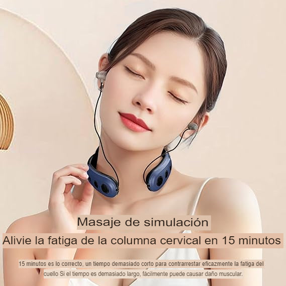 MASAJEADOR CUELLO AUDIFONOS Bluetooth