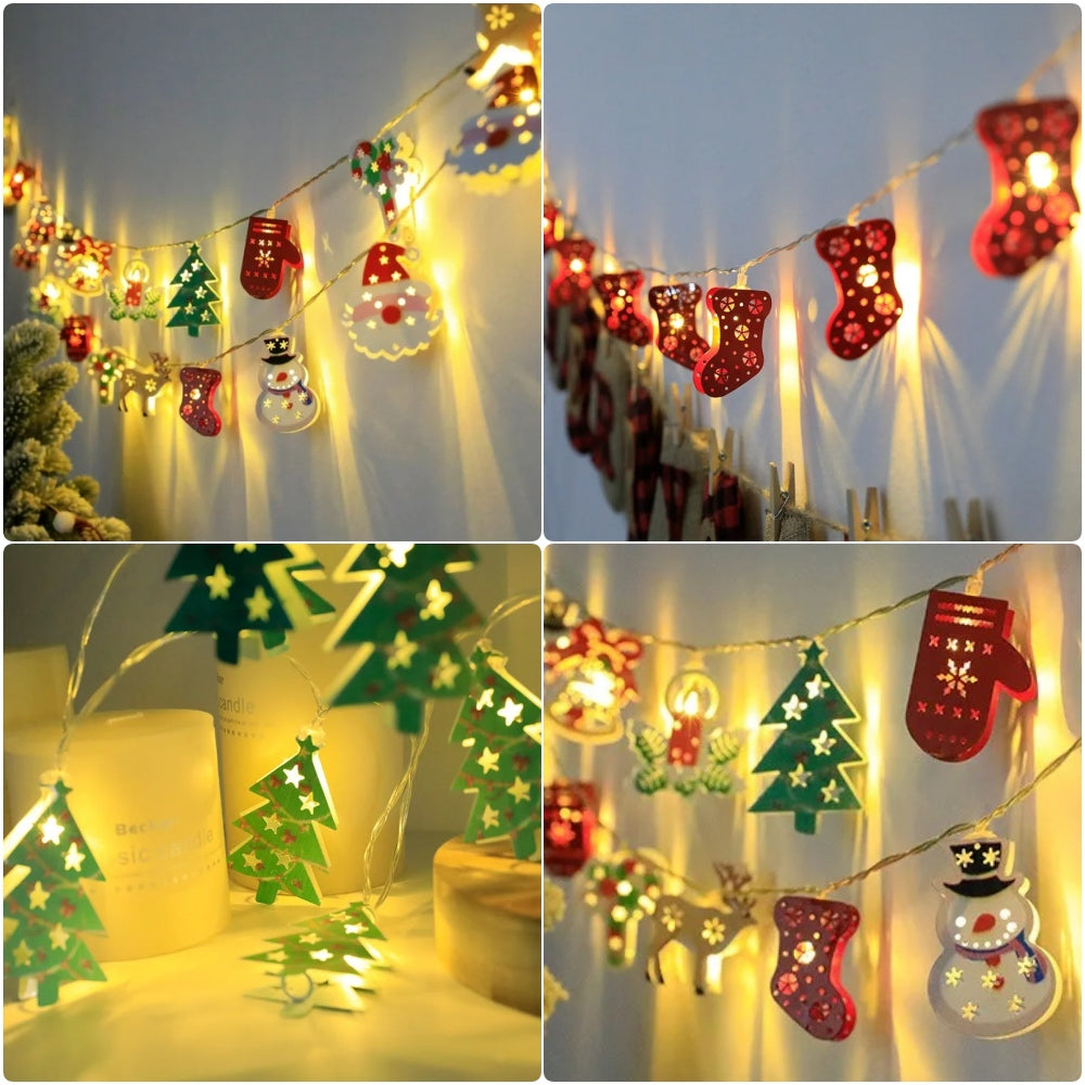 SERIE NAVIDEÑA 2.5 m FIGURAS ENCHUFE