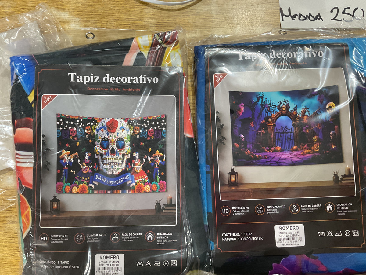 Tapiz Muro Dia De Muertos. 72672-72681