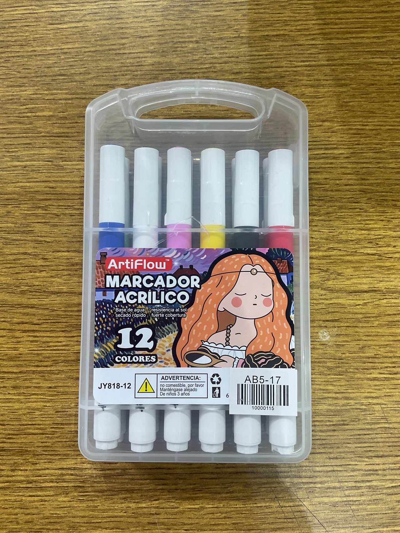 Marcador acrílico 12ps