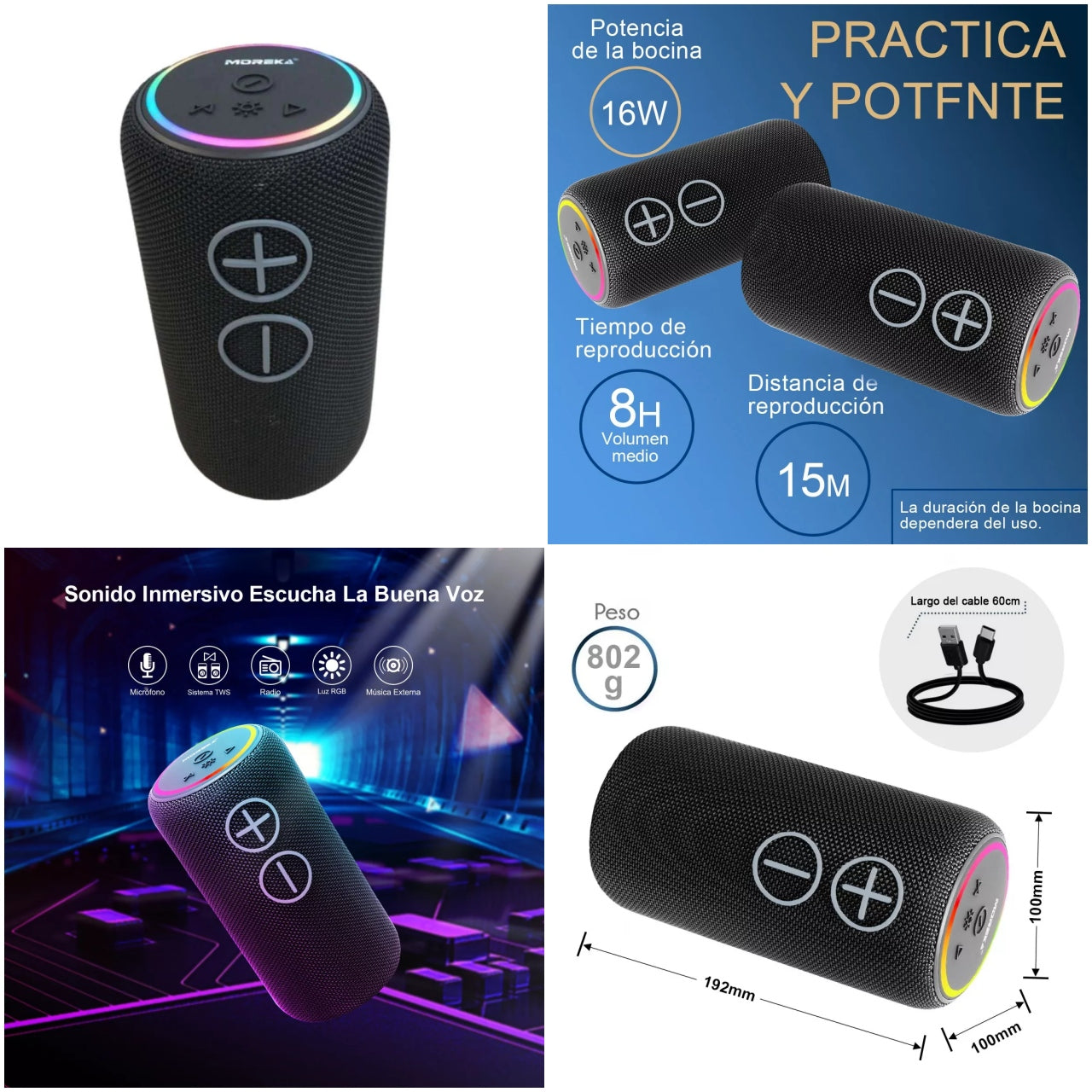 Bocina Portátil Moreka M417