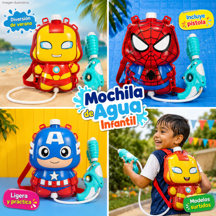 Pistola de agua personaje