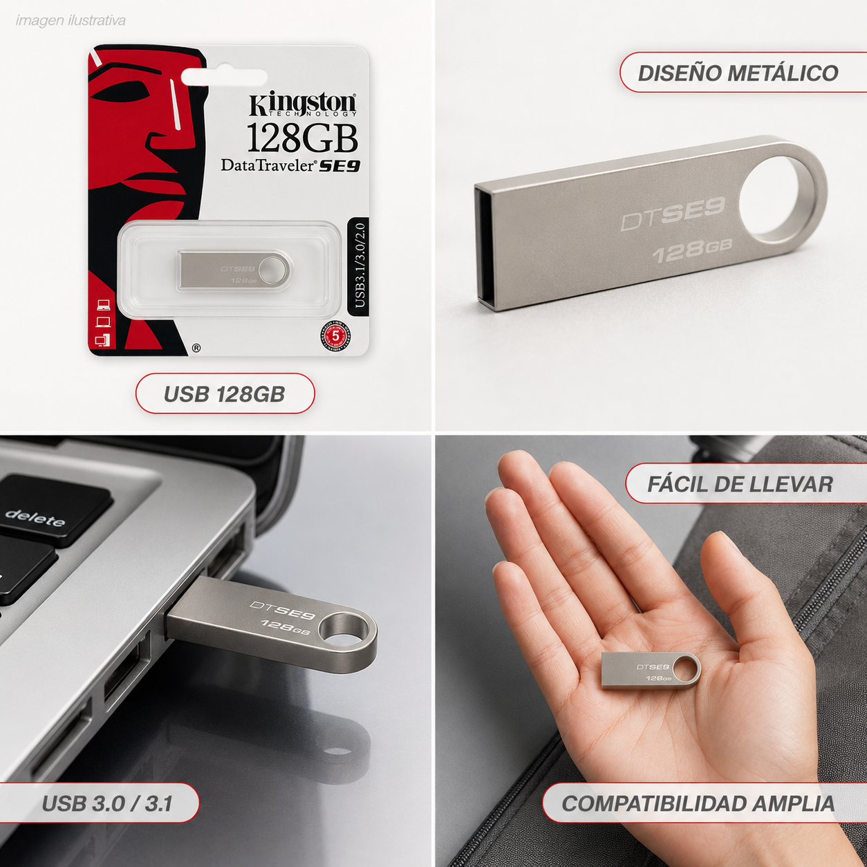 Usb Kings 128gb memoria