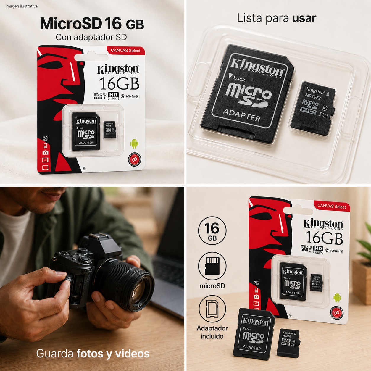 MEMORIA MICRO SD 16GB