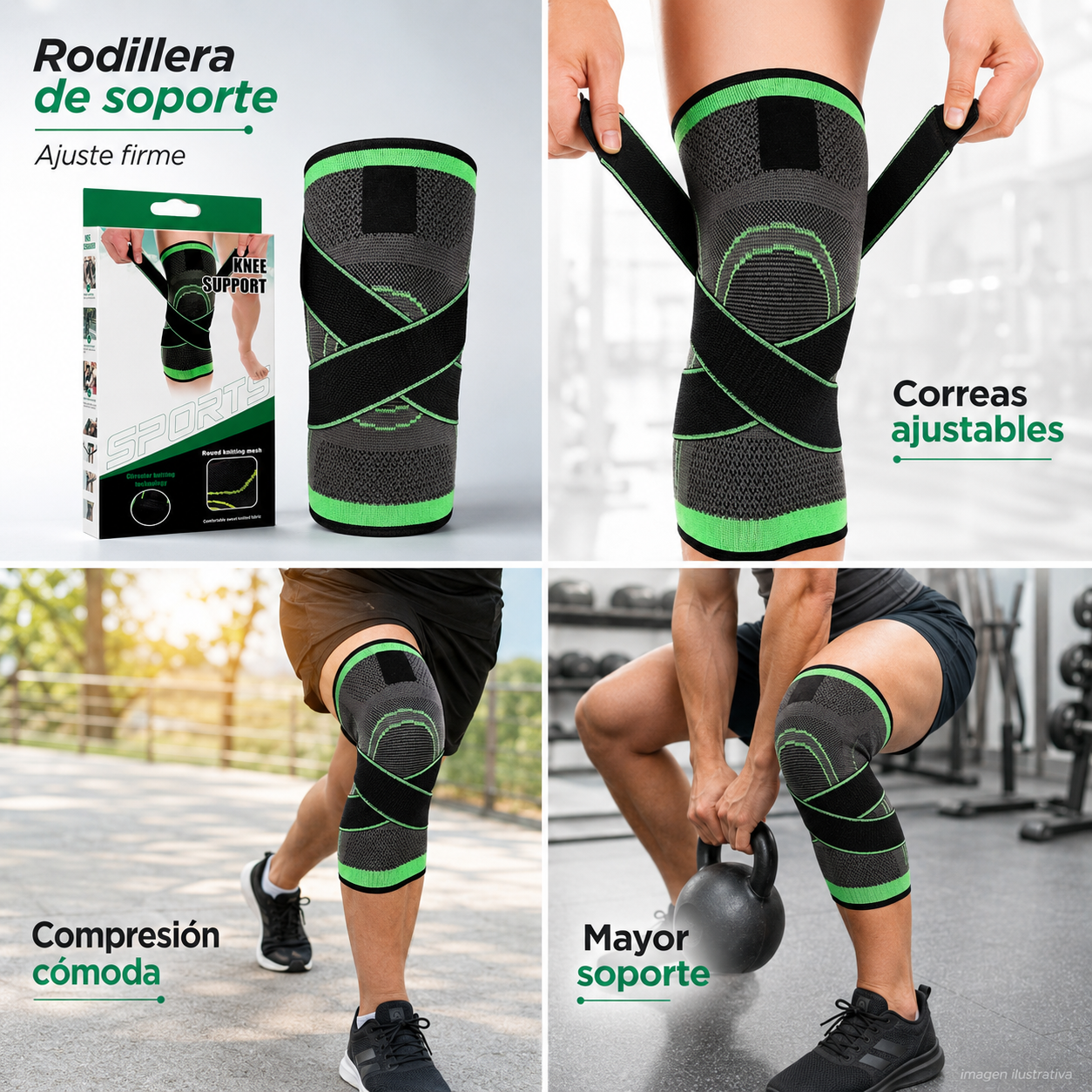 Rodillera con ajuste de banda