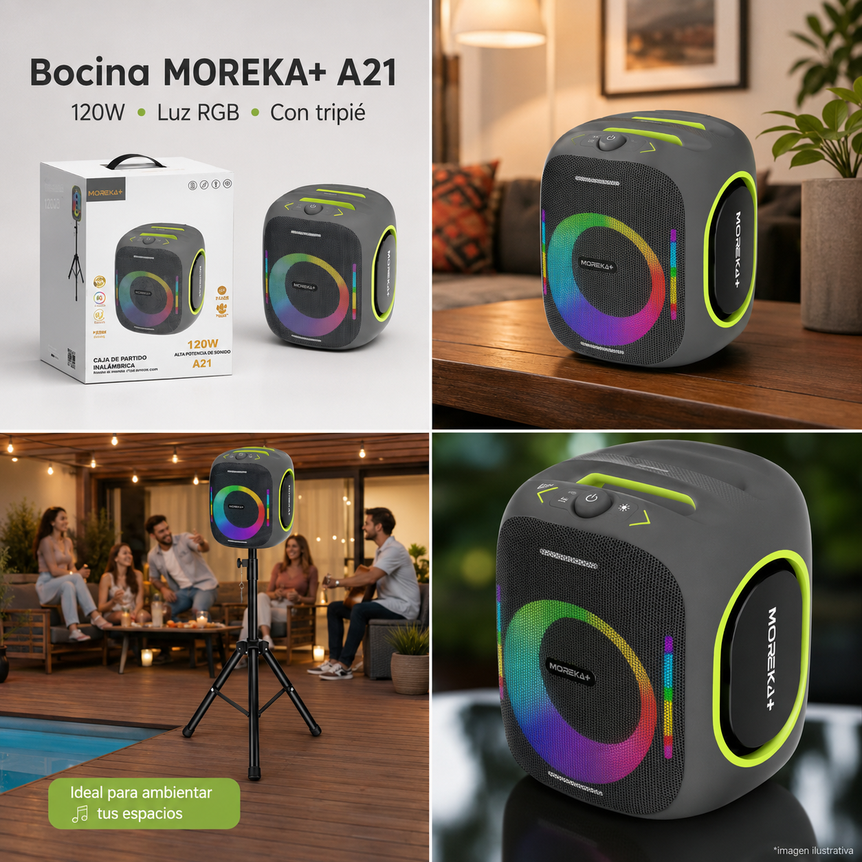 ALTAVOZ MOREKA A21 con TRIPIE
