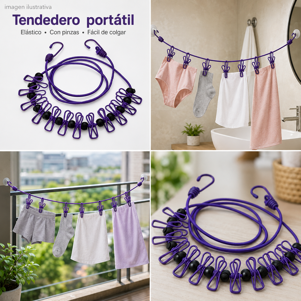 Tendedero 1,85m