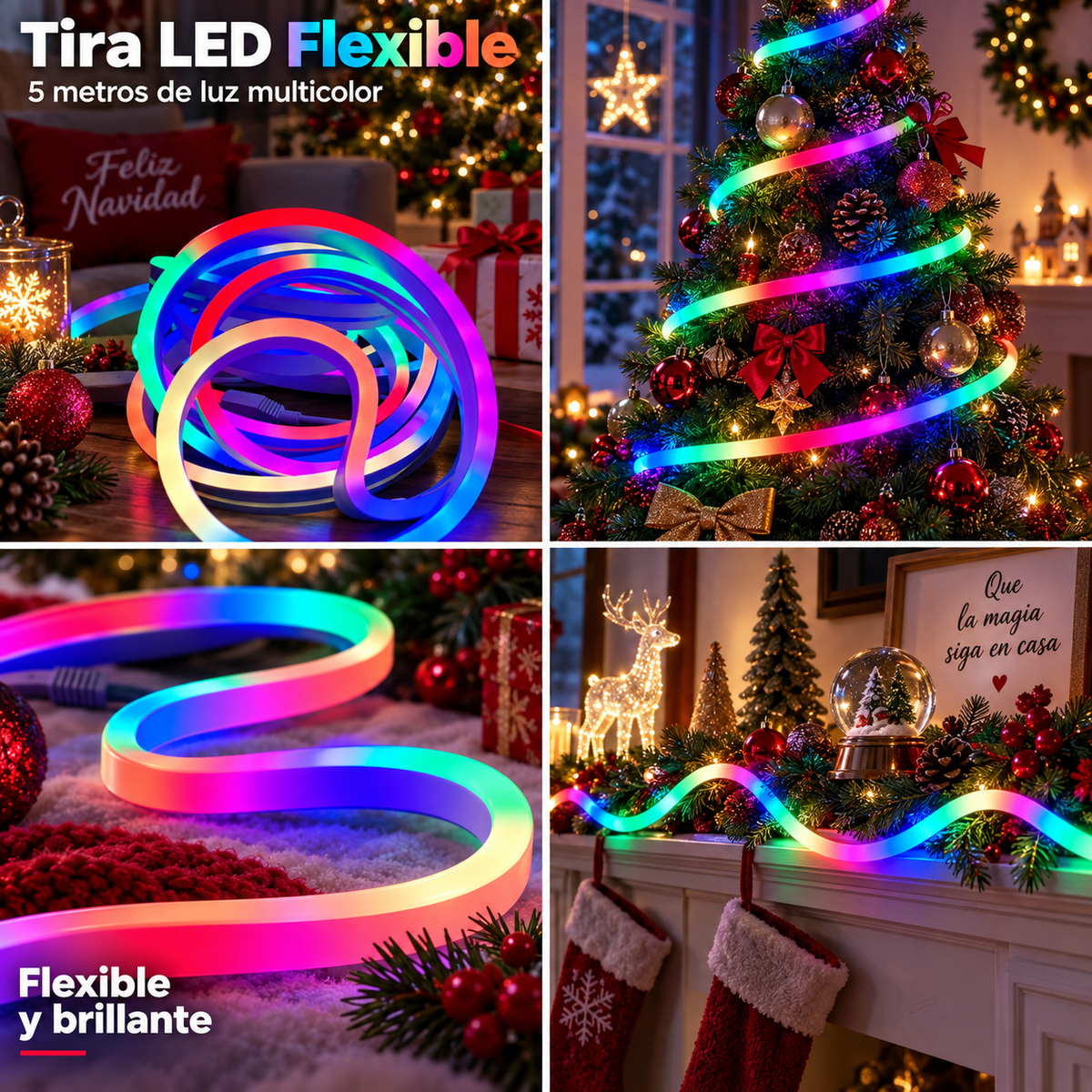 Tira Led Flexible De 5 MTS.
