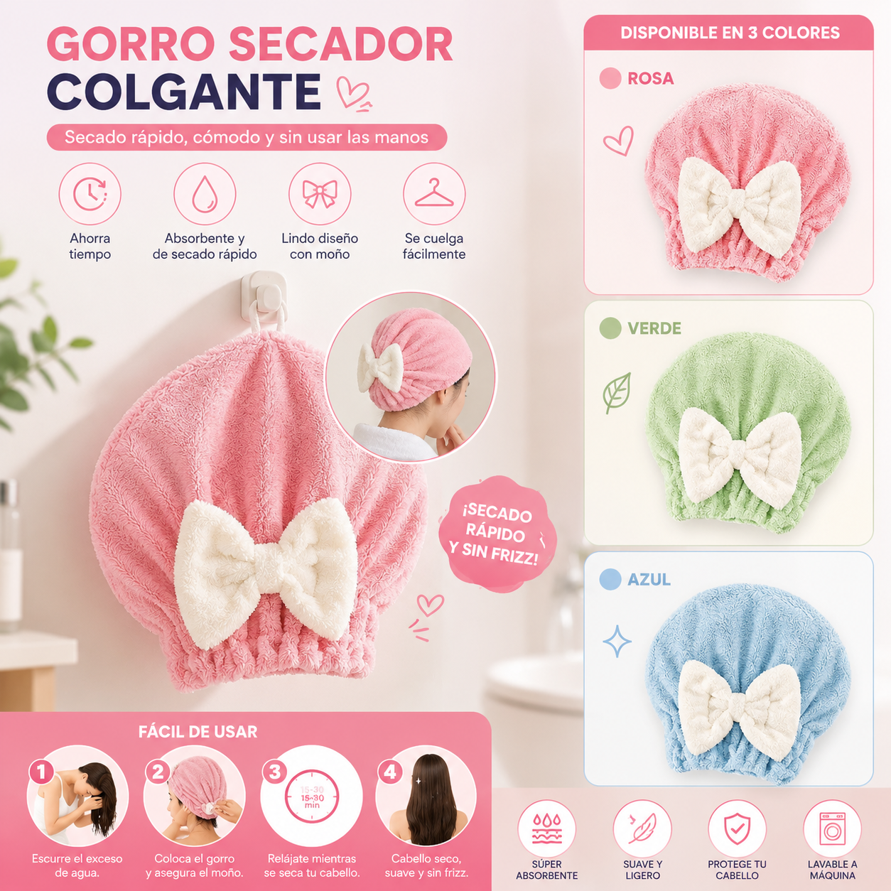 gorro de baño