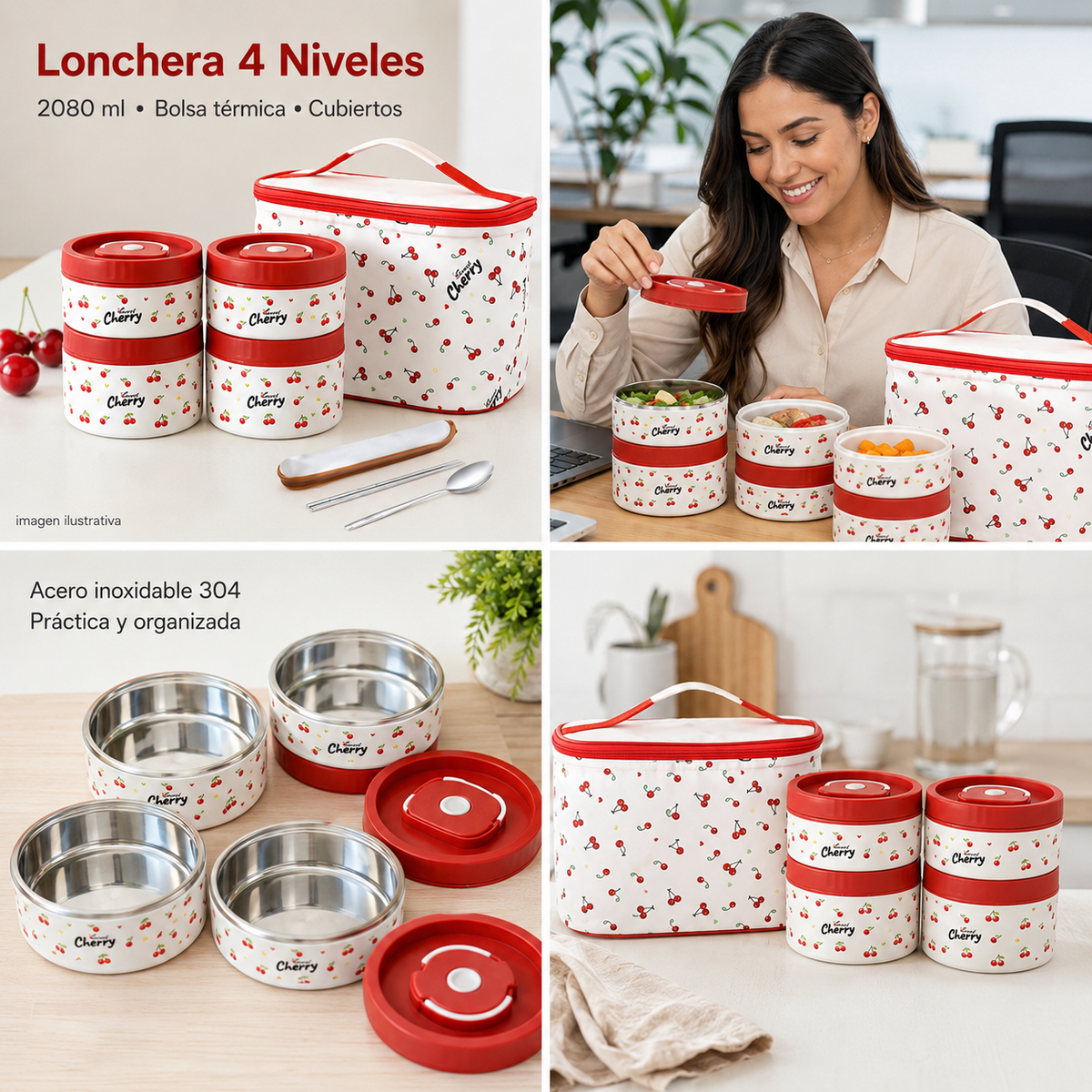 Set lonchera con tupper