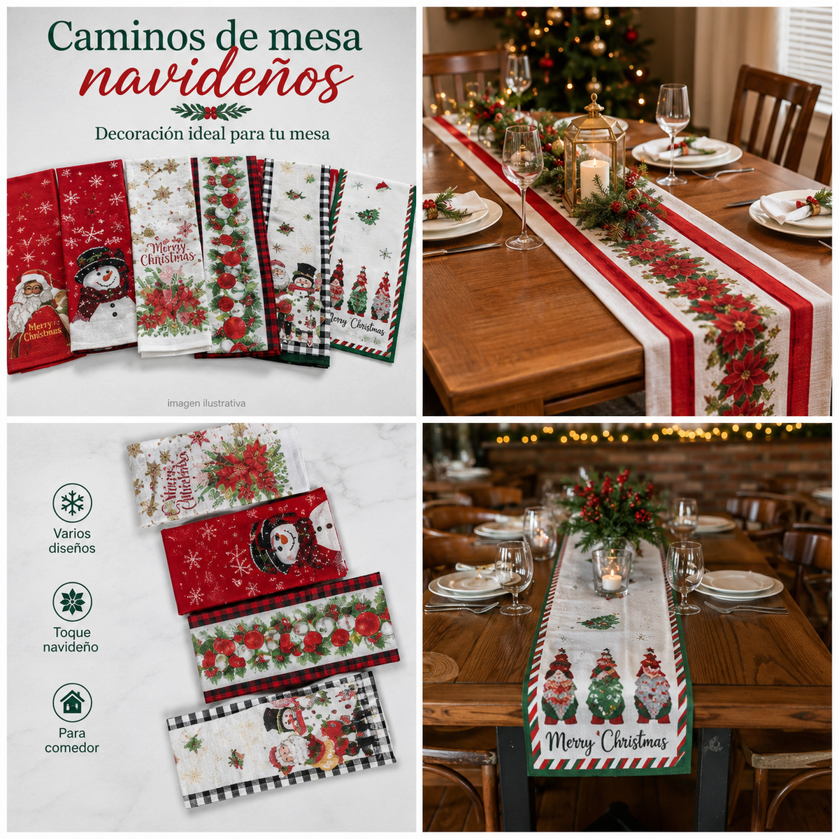 Camino De Mesa Navidad.