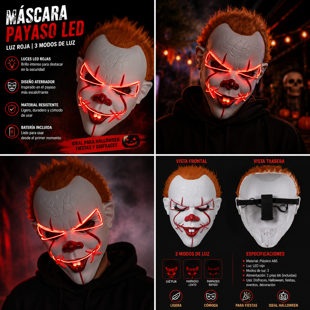 Máscara Payaso.