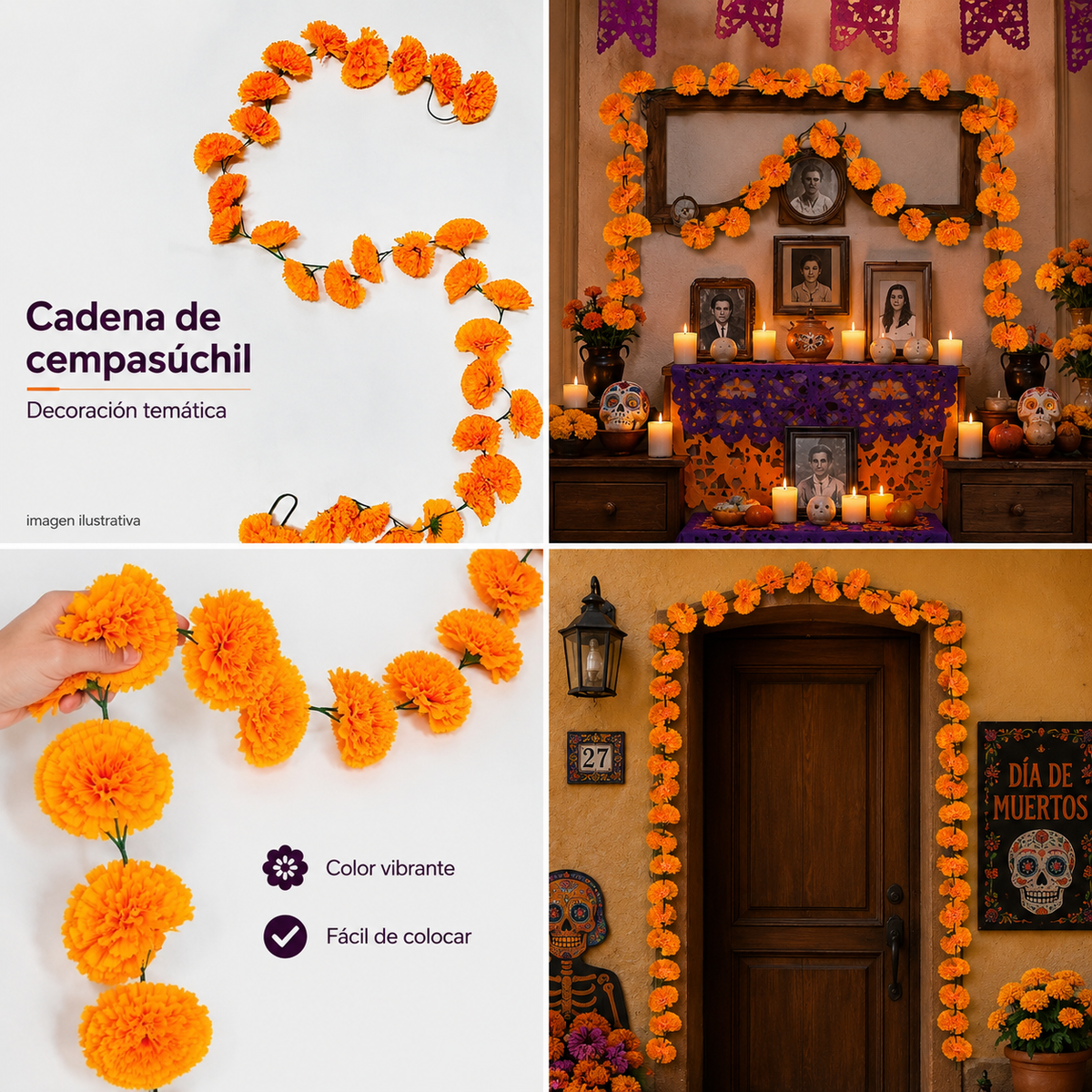 Cadena Sempasuchi.