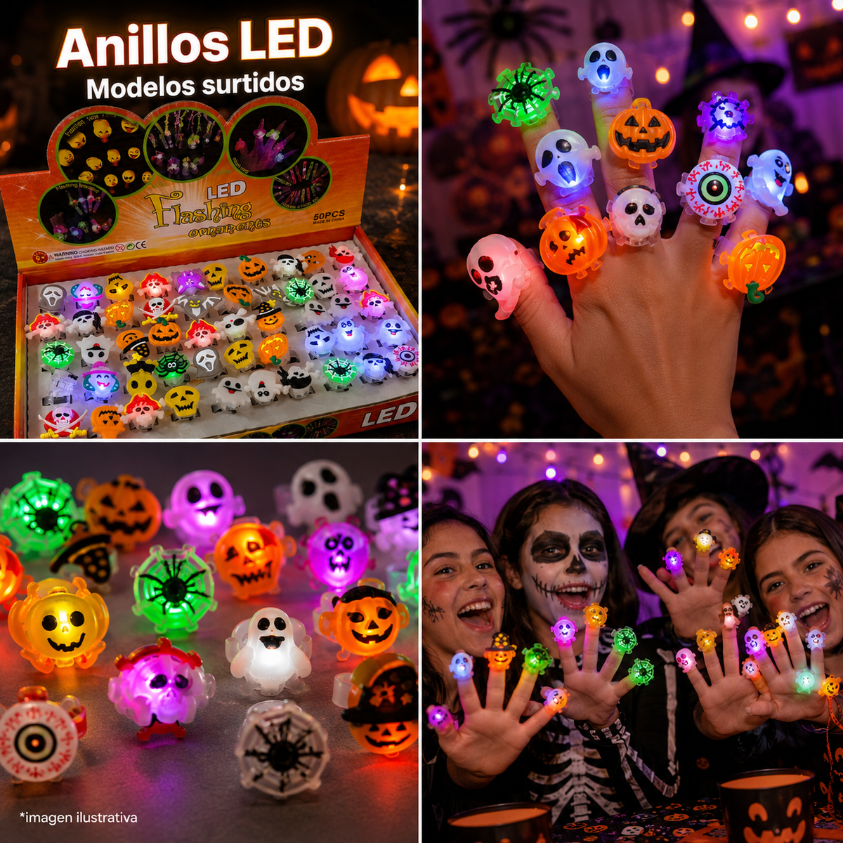 Anillo Luz Hallowen.