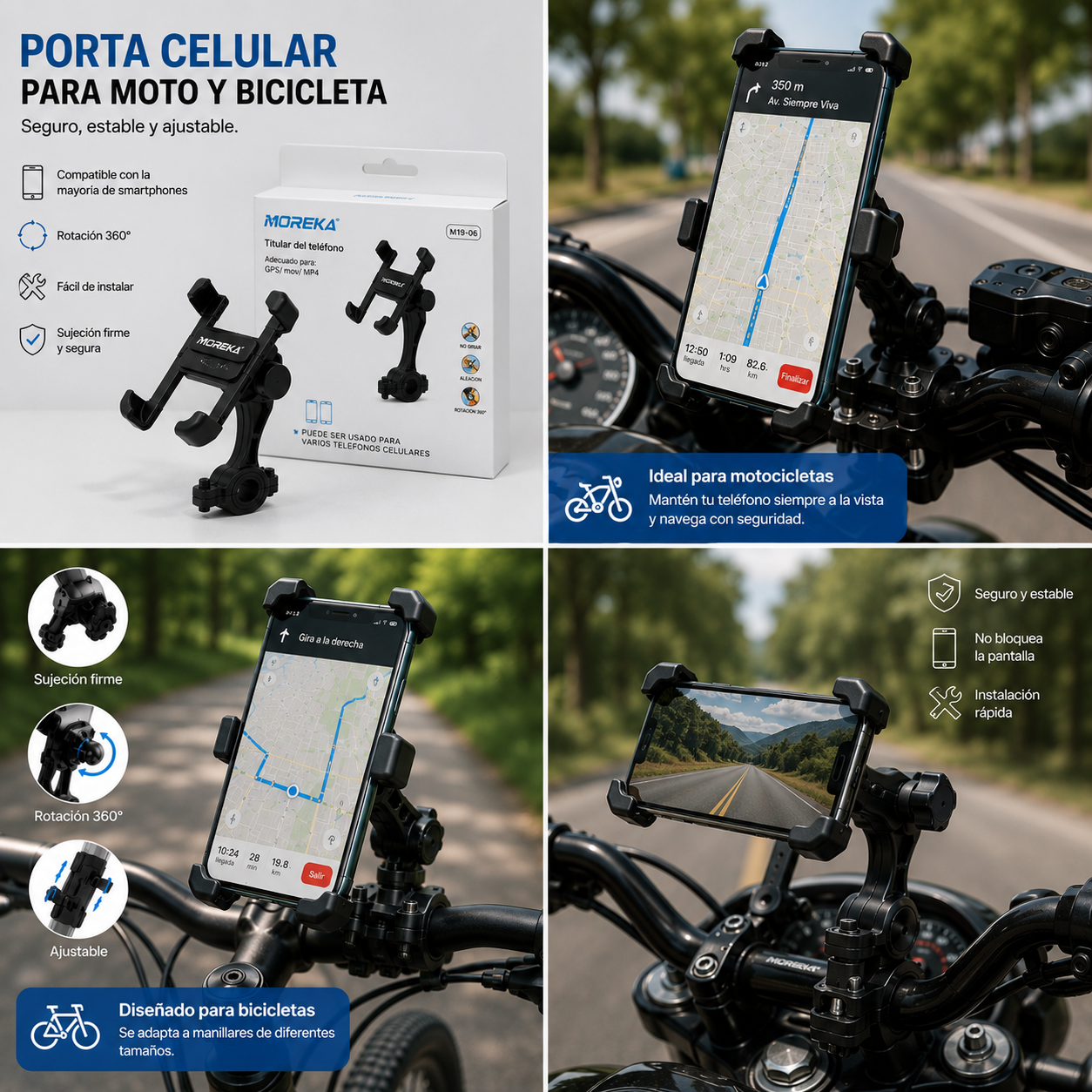 SOPORTE PARA VOLANTE MOREKA M19-06