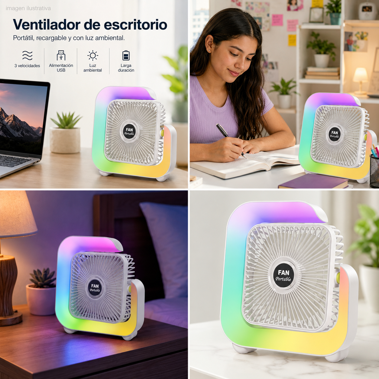 lámpara ventilador