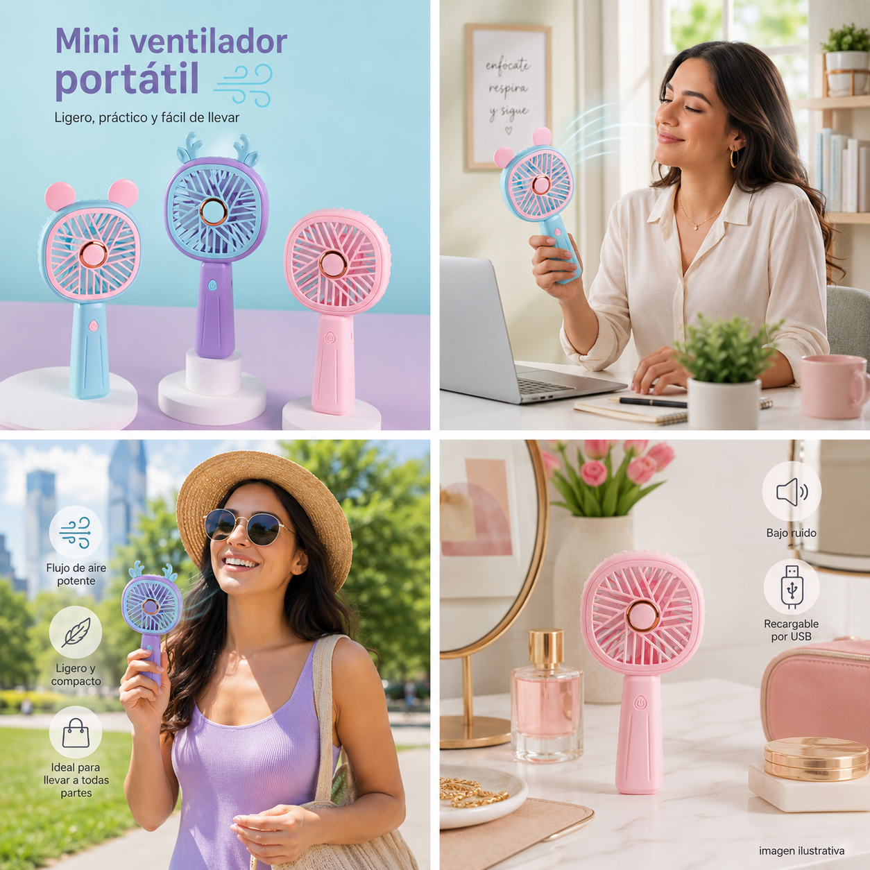VENTILADOR CON CUERNITOS 2366