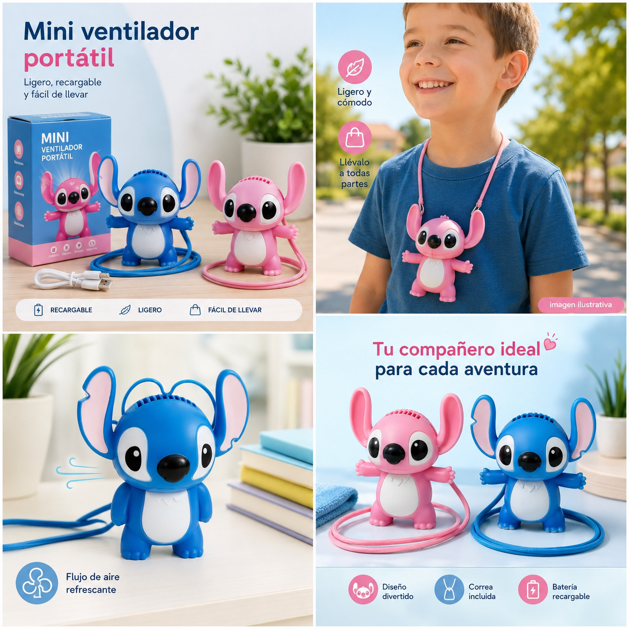 VENTILADOR DE PERSONAJE TENDENCIA ST LILO
