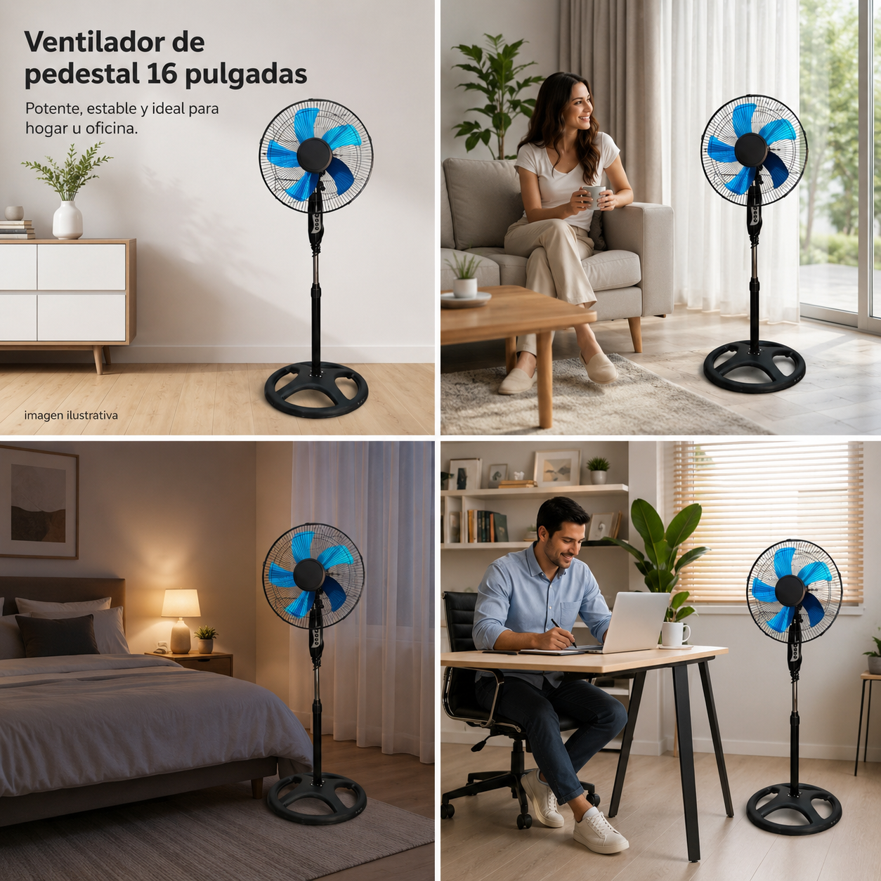 VENTILADOR 5 ASPAS 16 PULGADAS