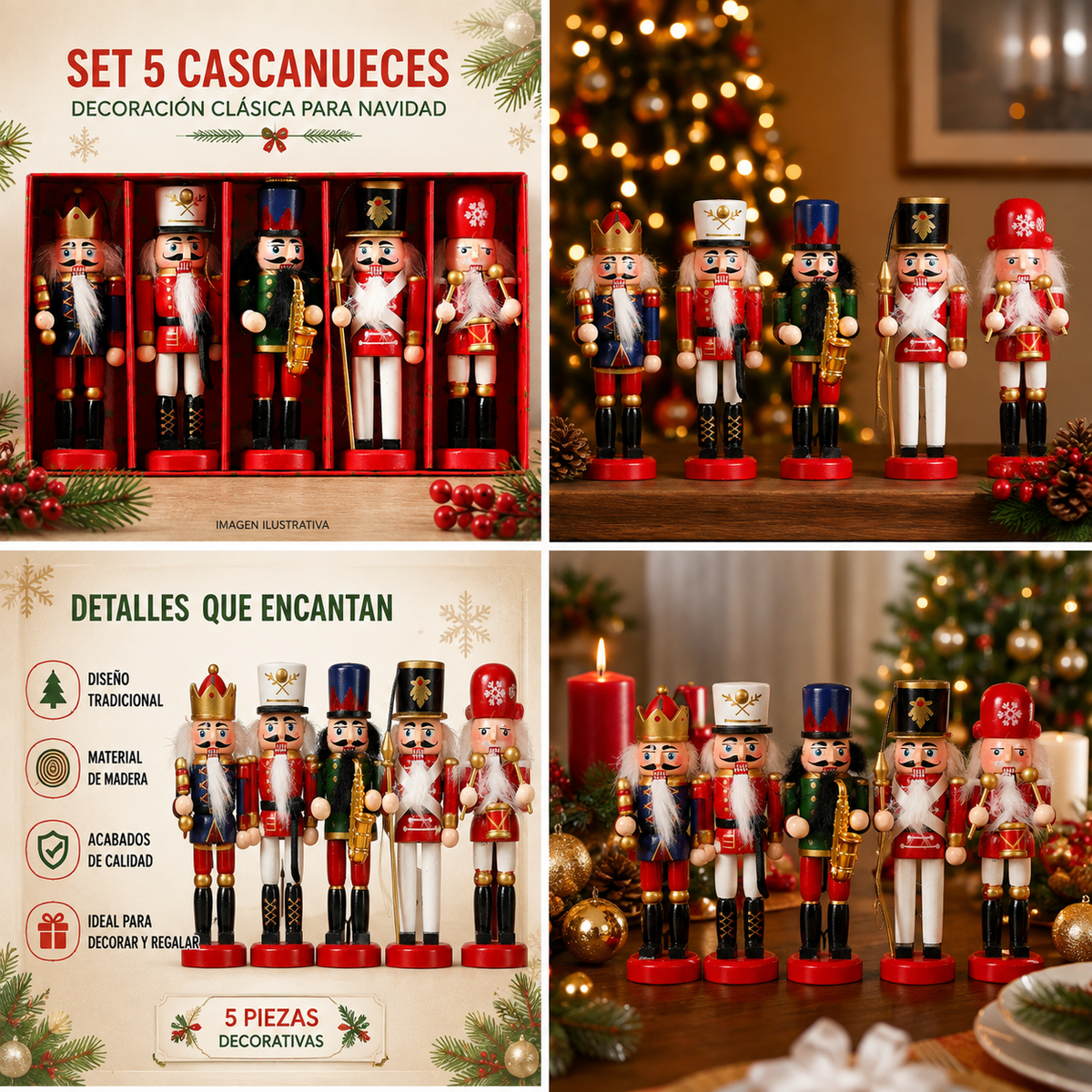 4 Cascanueces Colgante.