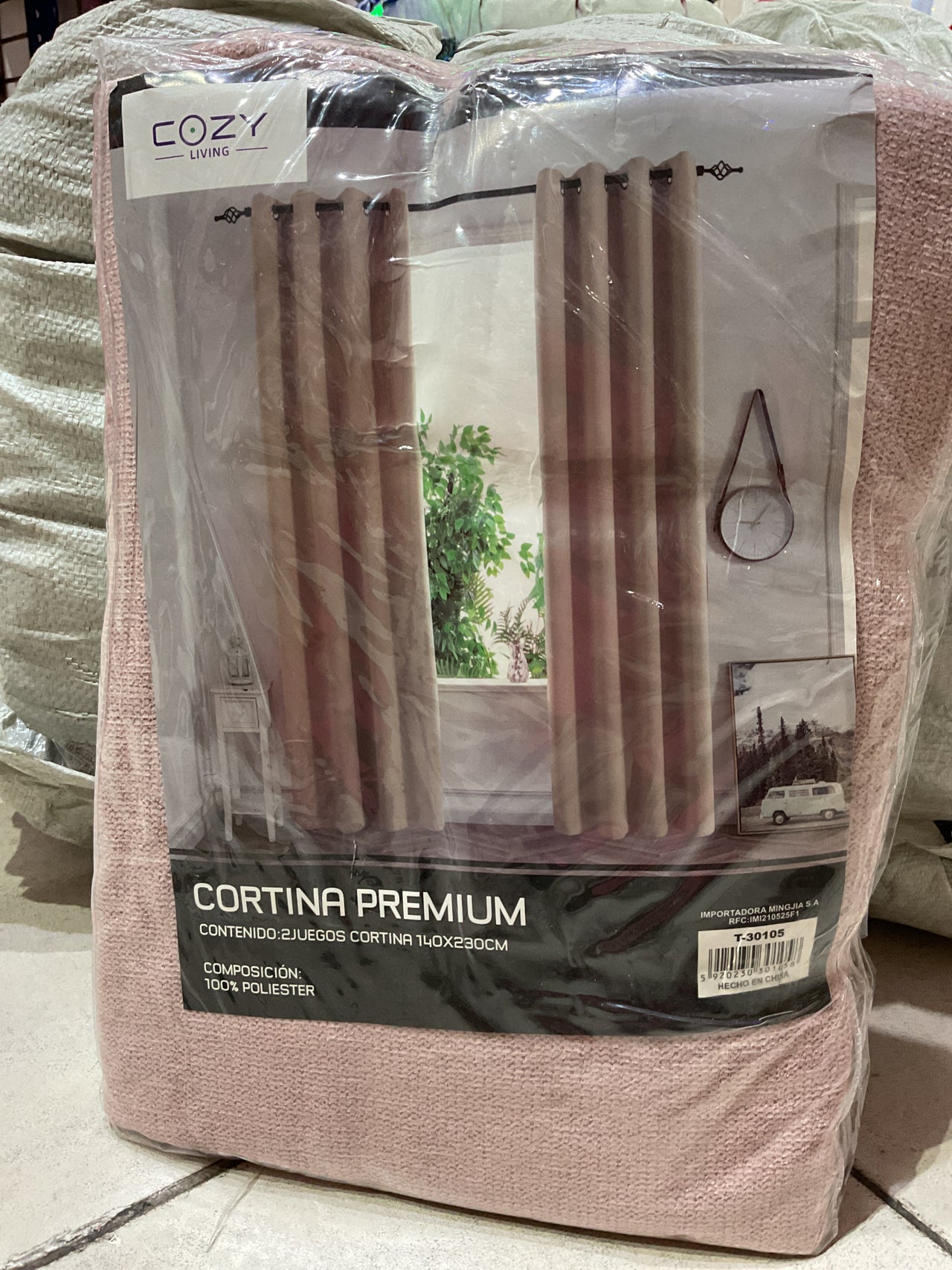 Cortina gruesa black 0105