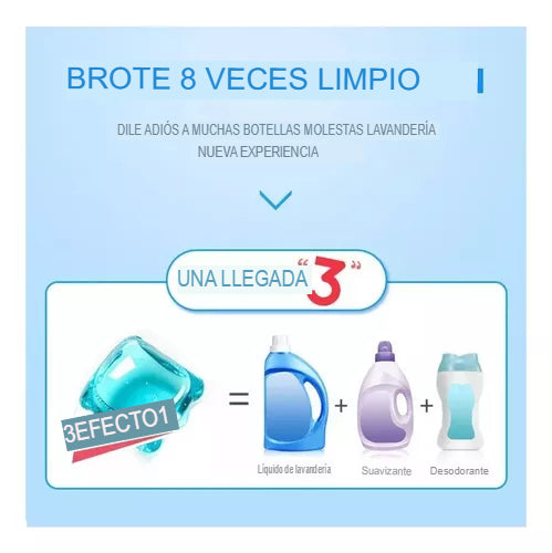 CUBOS DE JABON LIQUIDO 3 EN 1