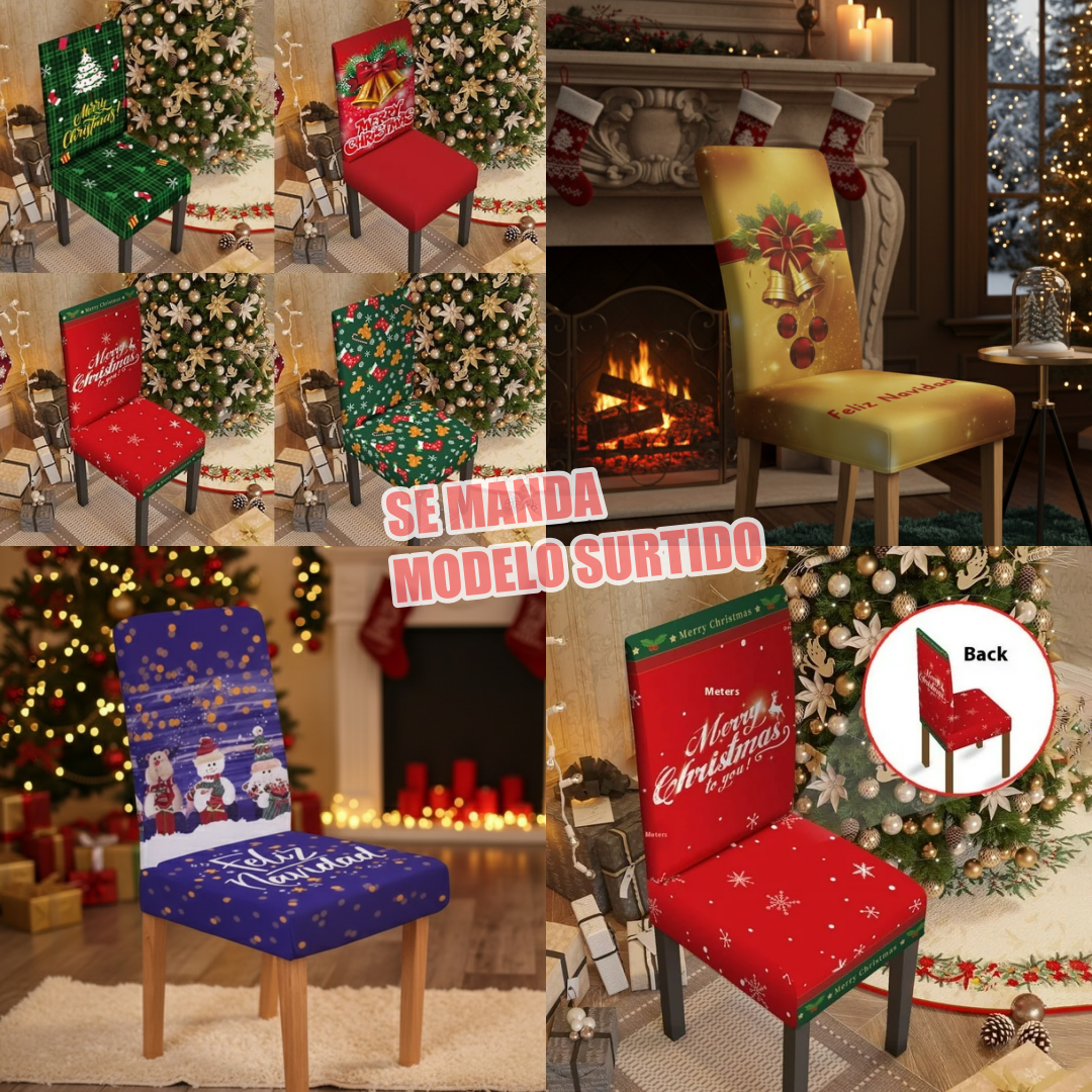 FUNDA SILLA COMPLETA NAVIDAD