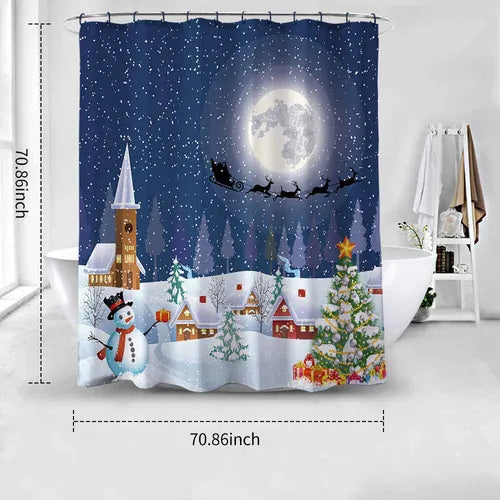 Cortina de baño navidad 7867