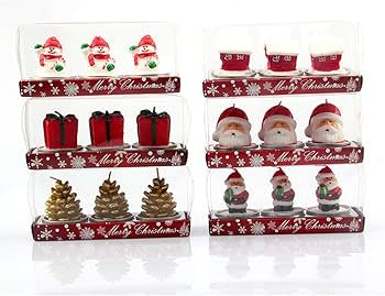 Set tres piezas de vela navidad