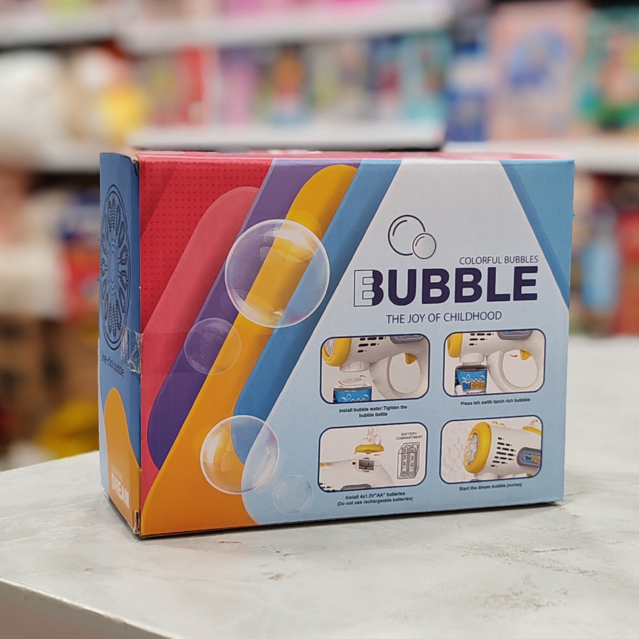 Pistola burbujas bubble