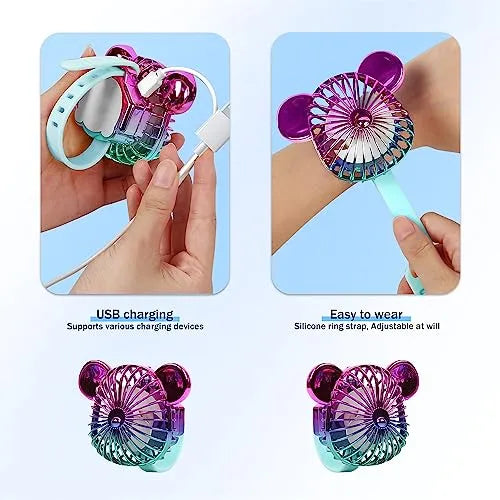 VENTILADOR DE PULSERA MINI FAN OSO