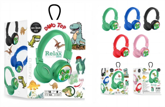 Audífono diadema dinosaurio