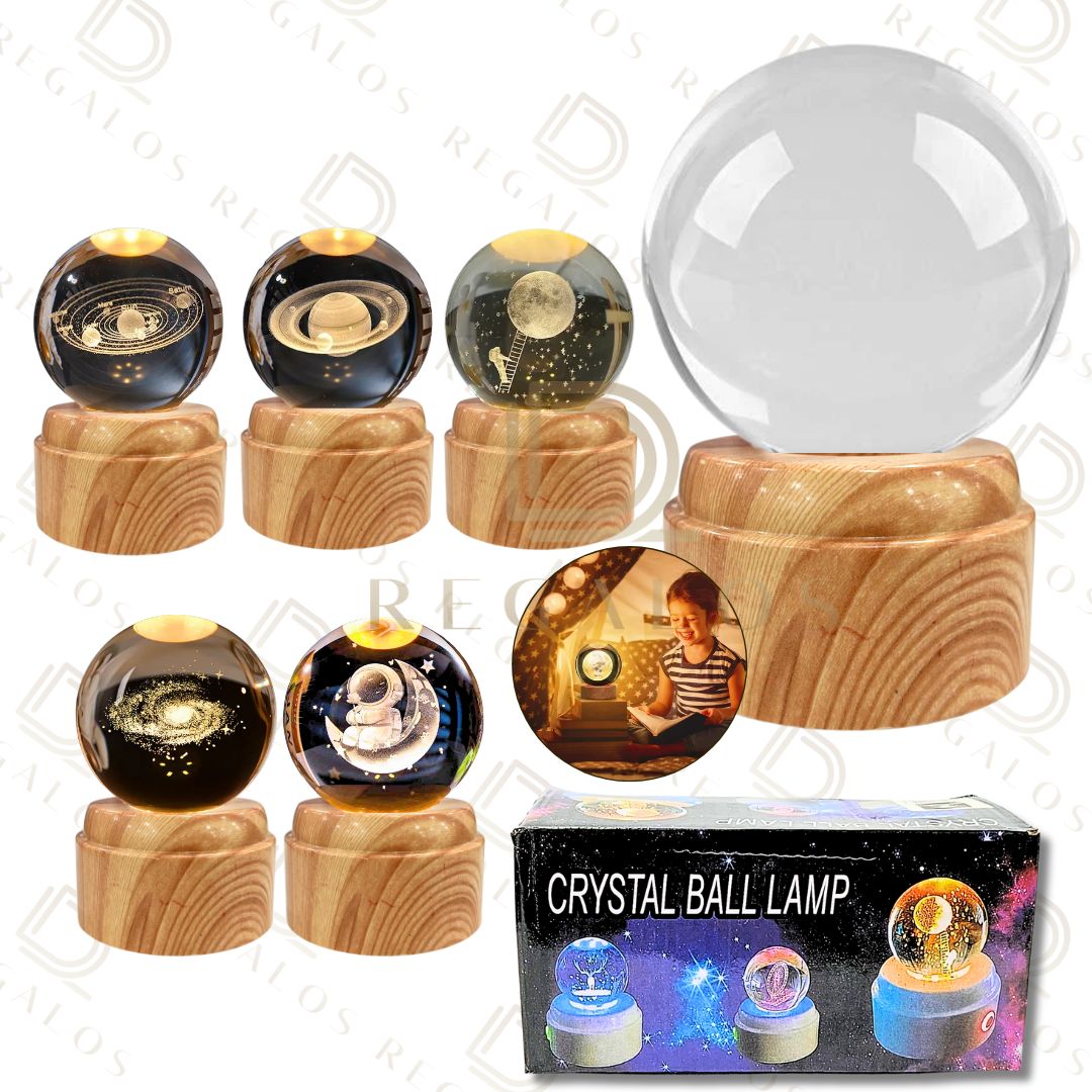 ESFERA DE CRISTAL GIRATORIA NAVIDD
