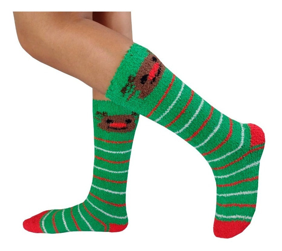 CALCETAS NAVIDEÑAS AFELPADAS