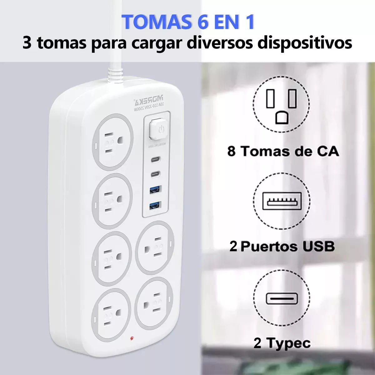 Multicontacto moreka 5448