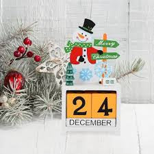 Calendario Navidad Muñeco De Nieve.