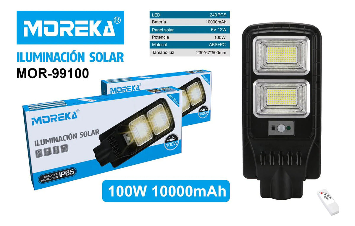 LÁMPARA SOLAR CALLE E100W