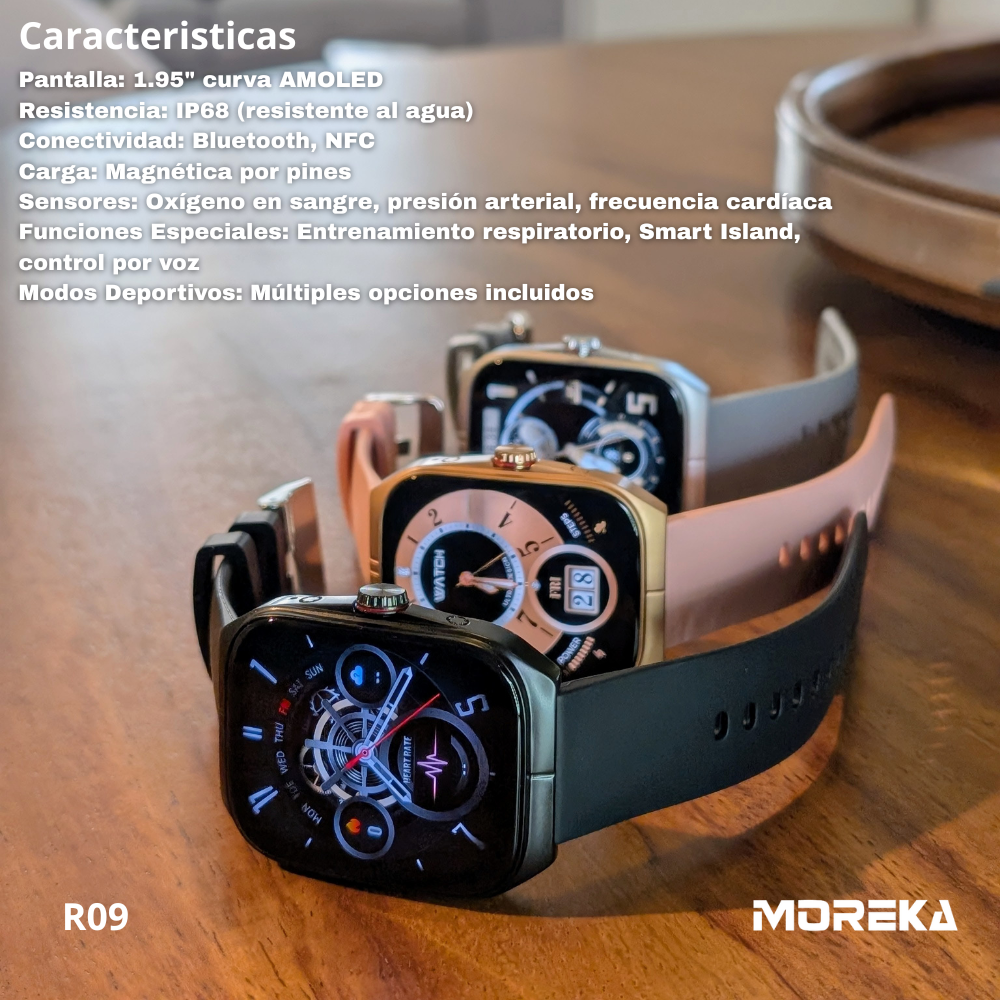 RELOJ SMART WATCH DELGADO MOREKA R09